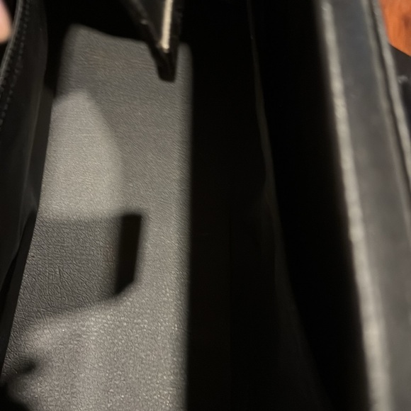 Vintage Rare Black Leather Doctor’s Bag Silver Hardware Made in Hungary - Picture 12 of 14